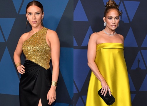 Jennifer Lopez và dàn mỹ nhân mặc gợi cảm trên thảm đen