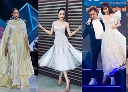 Đam mê 'đi cà kheo' bằng giày 25cm: Hương Giang catwalk đầy thần thái, Nhã Phương cần cả chồng và trợ lý dìu