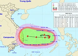 Bão số 6 giật cấp 13 hướng vào Nam Trung bộ