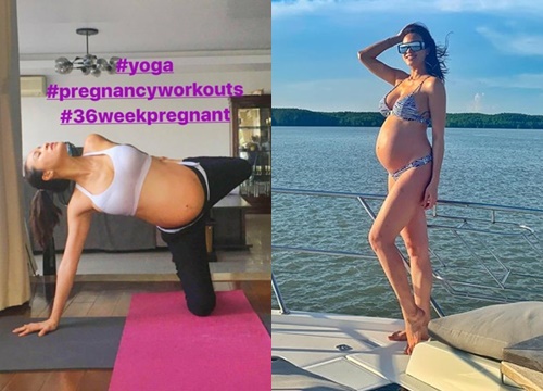 Các mẹ bỉm phát sốt với MC Phương Mai: Cận ngày sinh vẫn yoga tư thế khó, mặc bikini 'quẩy' trên du thuyền