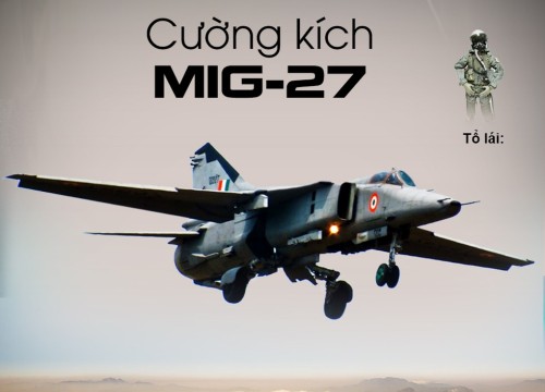 Infographic: Cường kích huyền thoại MiG-27 của Ấn Độ từng khiến Pakistan run sợ