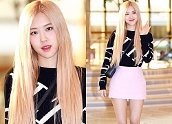 Rosé (BLACKPINK) xinh như búp bê sống tại sân bay, nhưng dân tình chỉ dán mắt vào vòng eo nhỏ khó tin của cô nàng