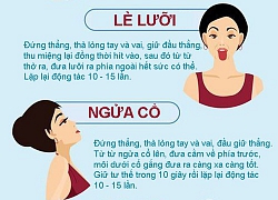 6 động tác giúp loại bỏ nọng cằm