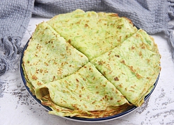 Thử ngay món bánh crepe màu xanh - nguồn bổ sung chất xơ hoàn hảo cho cả nhà