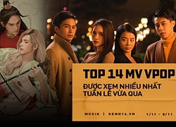 Top 14 MV Vpop được xem nhiều nhất tuần qua: Jack và K-ICM bị kẹp giữa Hương Giang và Nguyễn Trần Trung Quân