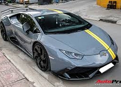 Đại gia Việt bắt trend, lột xác Lamborghini Huracan độ Mansory với ngoại thất màu xi-măng