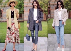 Mặc blazer ngày thu đông kết hợp với mẫu giày nào là đẹp và sành điệu nhất?