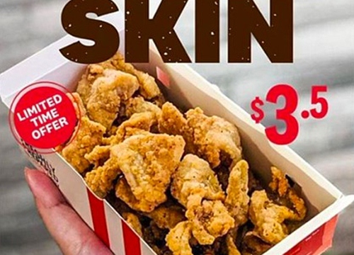 Món da gà tẩm bột chiên mở bán ở KFC Singapore khiến dân tình sôi sục, bao giờ mới đến Việt Nam đây?