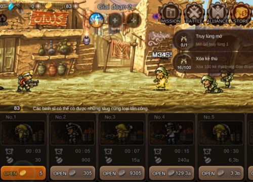 Trải nghiệm Metal Slug Infinity - Game Idle RPG siêu lầy lội