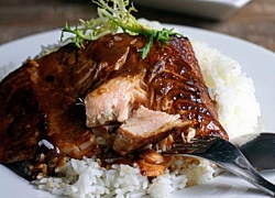 Cá hồi sốt teriyaki ngon cơm