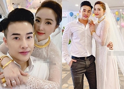 Bảo Thy đeo vòng vàng, nhẫn kim cương trong lễ cưới