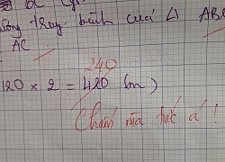 Học sinh làm sai phép toán cực kỳ dễ, cô giáo chấm bài chỉ biết nhận xét: "Chấm mà tức á" khiến dân mạng cười bò