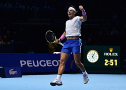 Nadal kết thúc năm ở vị trí số một dù bị loại tại ATP Finals