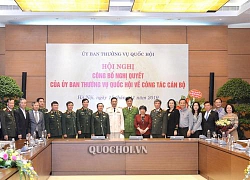 Công bố Nghị quyết của UBTVQH về công tác cán bộ