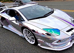 Lamborghini Aventador SVJ bọc wrap 3D đau mắt người xem