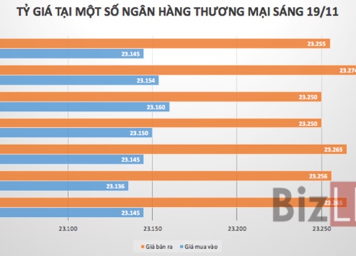 Tỷ giá trung tâm tiếp tục "cài số lùi"