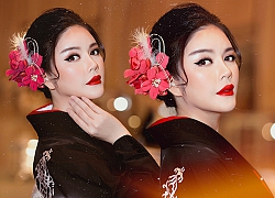 Lý Nhã Kỳ mặc Kimono làm vedette trong show của nhà thiết kế Nhật Bản