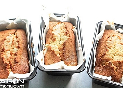 Hấp dẫn bánh pound cake vị sầu riêng