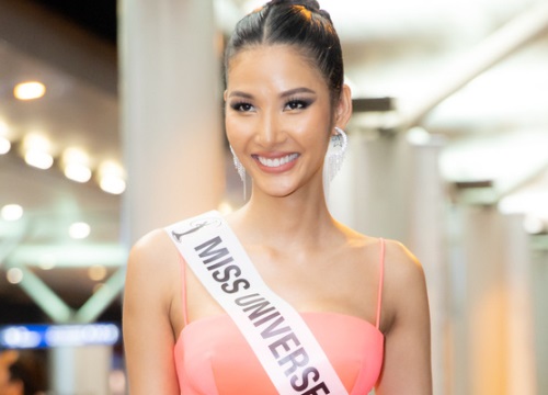 Hoàng Thùy khoe vòng 1 khủng, rạng rỡ lên đường đến Mỹ chinh phục vương miện Miss Universe 2019