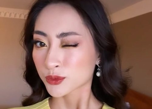 Miss World: Lương Thuỳ Linh makeup sương sương đi ăn với đôi mắt loang màu xuất sắc