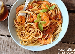 Spaghetti tôm thơm ngon khó cưỡng