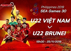 Trực tiếp SEA Games 30: U22 Việt Nam vs U22 Brunei