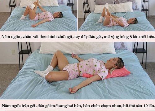 9 động tác kéo giãn có thể tập ngay trên giường