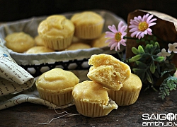 Độc đáo cupcake phô mai cheddar hấp