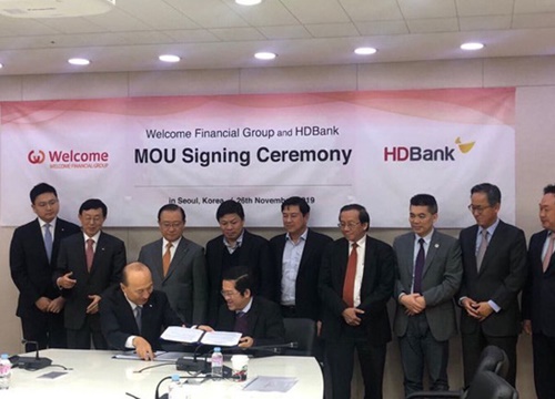 HDBank ký thỏa thuận ghi nhớ với tập đoàn tài chính WFG của Hàn Quốc