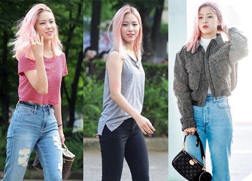 Ryu Jin (ITZY) lộ chân vòng kiềng khi diện quần bó sát