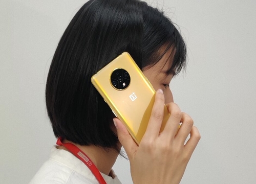 Xuất hiện hình ảnh OnePlus 7T màu gold đẹp quý phái