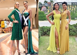 Miss Universe ngày 3: Hoàng Thùy gợi nhớ H'Hen Niê khi lấn át HH Venezuela, tặng váy cho bạn chung phòng