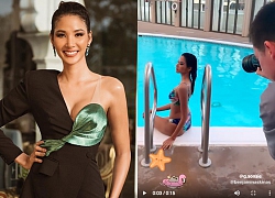 Hoàng Thùy là thí sinh duy nhất được Miss Universe khoe khoảnh khắc chụp ảnh bikini, còn khoe dáng cực nuột