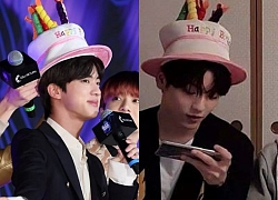 Chiếc mũ bánh sinh nhật của Jin (BTS) được đàn em Soobin (TXT) 'tận dụng' trong ngày sinh nhật khiến các fan thích thú