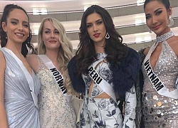 Miss Universe 2019 ngày thứ năm: Hoàng Thùy lên đồ kín đáo, dàn đối thủ ra sức 'lồng lộn'