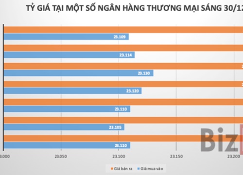 Tỷ giá trung tâm giảm nhẹ phiên đầu tuần