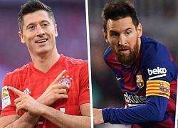 Cuộc đua "Chiếc giày vàng châu Âu" 2019/2020: Messi kém xa Lewandowski