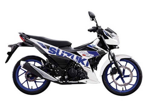 Ngắm Suzuki Raider R150 Fi 2020 màu trắng xanh giá 49,19 triệu, cạnh tranh với Honda Winner X, Yamaha Exciter