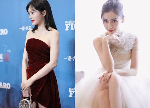 Angelababy, Tần Lam khoe chân nuột nà trong những chiếc váy mỏng manh bất chấp tiết trời lạnh giá