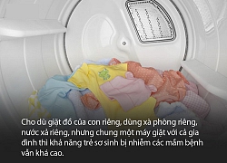 Các nghiên cứu cho thấy giặt quần áo trẻ sơ sinh bằng máy giặt có khả năng khiến con bị mắc các bệnh nguy hiểm