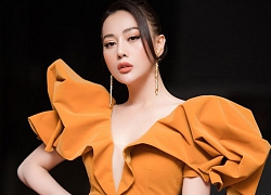 Phương Oanh 'Quỳnh búp bê' khoe vòng 1 gợi cảm làm vedettte trên sàn catwalk