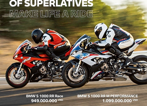 Siêu mô tô "cá mập" BMW S 1000 RR chốt giá tại Việt Nam, bản cao nhất "thét giá" tiền tỷ