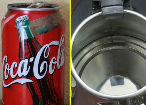 Bình siêu tốc dùng lâu ngày đầy cặn bẩn: Cho nửa lon coca vào theo cách này, 2 phút sau lại sạch bóng