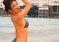 "Mỹ nhân chỉ yêu người kiếm 100 triệu/tháng" mặc bikini dây đan chéo ngực gây "nhức mắt"