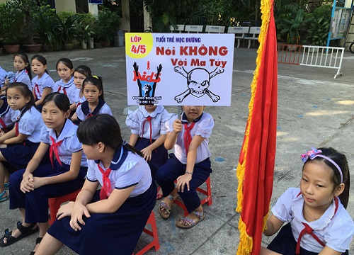 Trường THCS Lê Chân "nói không với ma túy học đường"