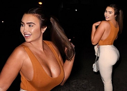 Lauren Goodger mặc xẻ ngực sâu phô vòng 1 'ngộp thở'