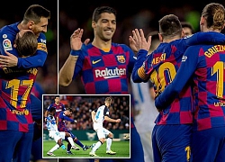 Messi - Griezmann - Suarez rủ nhau ghi bàn, Barca thắng đậm Alaves