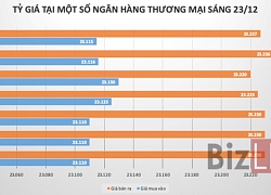 Tỷ giá trung tâm giảm nhẹ, giá USD tại ngân hàng đi ngang