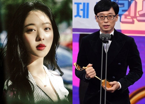 Hậu lùm xùm quấy rối tình dục, Yoo Jae Suk bất ngờ nhắc đến Sulli - Goo Hara khi chiến thắng giải thưởng lớn