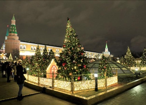 Moskva đón Năm mới 2020 trong tiết trời ấm áp lạ thường